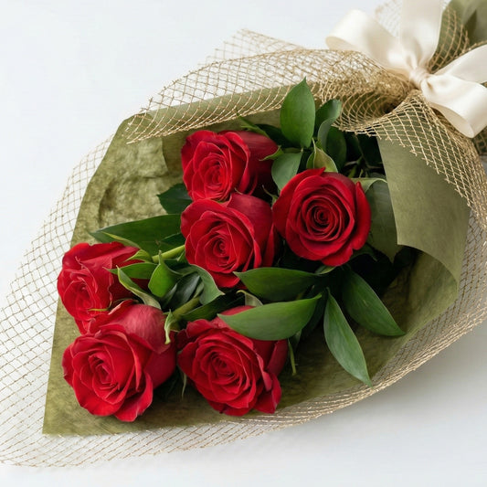 Half Dozen Red Roses