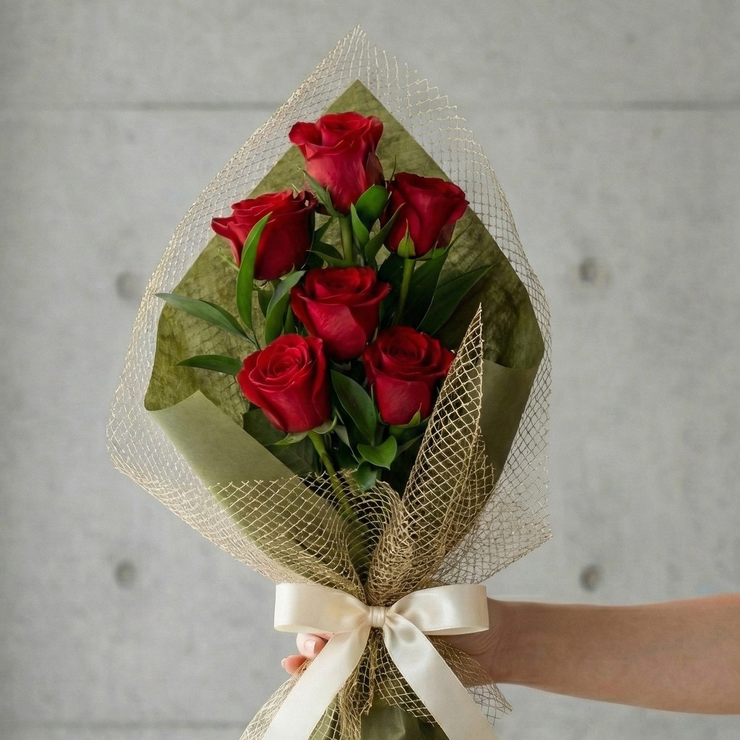 Half Dozen Red Roses