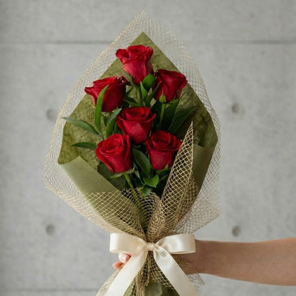 Half Dozen Red Roses