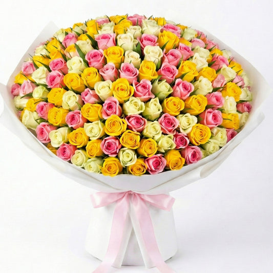 100 Mixed Roses
