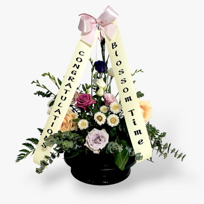 Standing Arrange with Message Ribbons